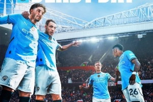 完美体育官方网站-曼城发布德比战海报：德布劳内、马尔穆什、萨维尼奥、尼科出镜